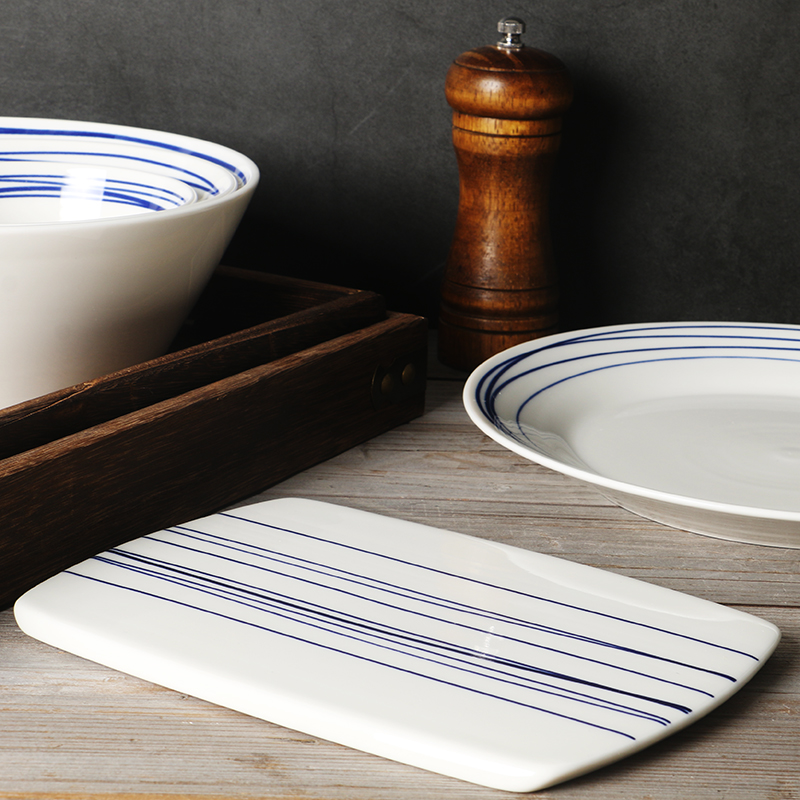 【royal doulton太平洋线条系列】欧式餐具早餐盘 陶瓷沙拉碗餐垫 - 图2