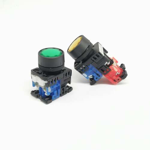 【富上】平钮带灯按钮开关AP/AR22FOL-10 H3/E4 G/R/Y/S/W F0L - 图3