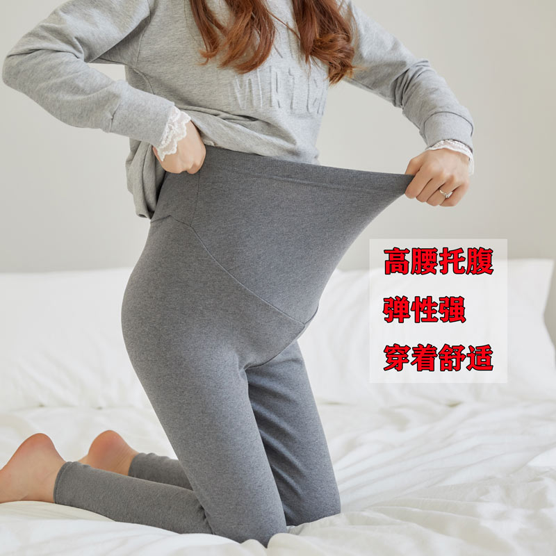 孕妇秋裤打底裤托腹裤紧身小脚裤孕妇九分裤长裤秋冬孕妇裤加绒