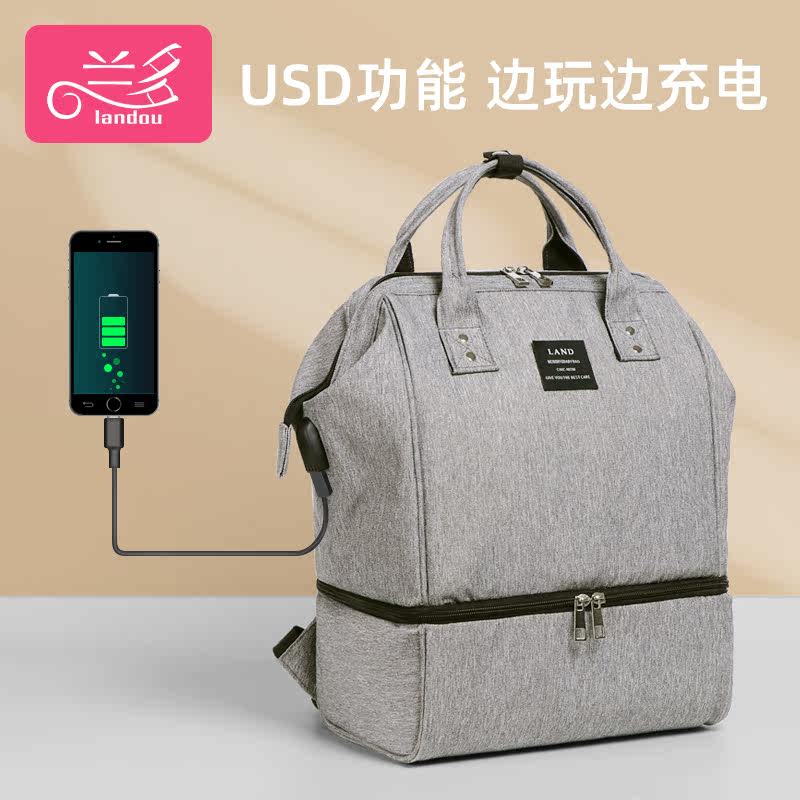 兰多背奶包母乳储奶袋冷藏双肩冰包 兰多保温包袋
