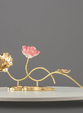 新中式风家里酒柜玄关禅意小摆设