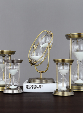 分钟办公室小摆件办公室沙漏减压