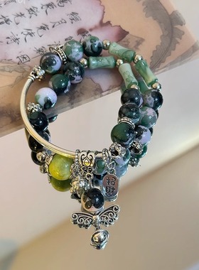 陶瓷串珠手链女生男生情侣手串小众设计感新中式手饰品2024新款