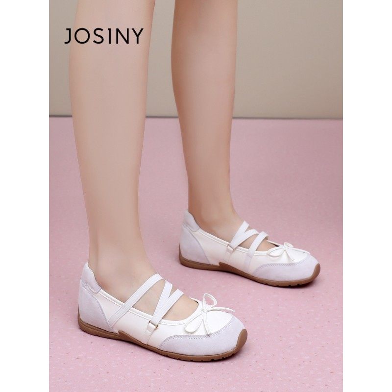 卓诗尼2026春季新款平底玛丽珍鞋时尚舒适芭蕾舞鞋潮流百搭阿甘鞋,淘宝优惠券,粉丝福利购,淘宝优惠卷