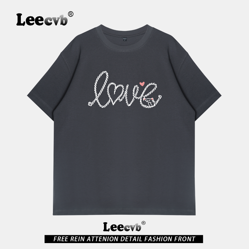 【专柜正品】LEEcvb官方潮牌图案纯棉短袖t恤男女同款联名上衣夏 - 图1