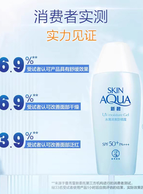新碧水薄清爽防晒霜乳液