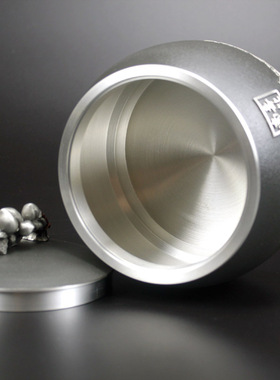 茶叶罐福如东海金属送老人寿桃