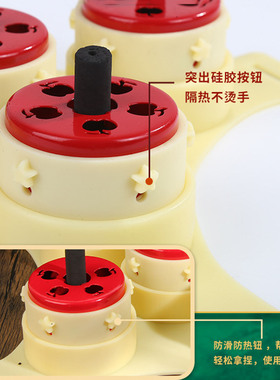 硅胶无烟艾灸盒家用静禅灸器具