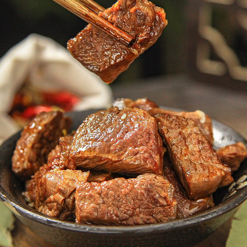 张飞香卤牛肉100g四川成都特产卤味牛肉休闲零食小吃 - 图1