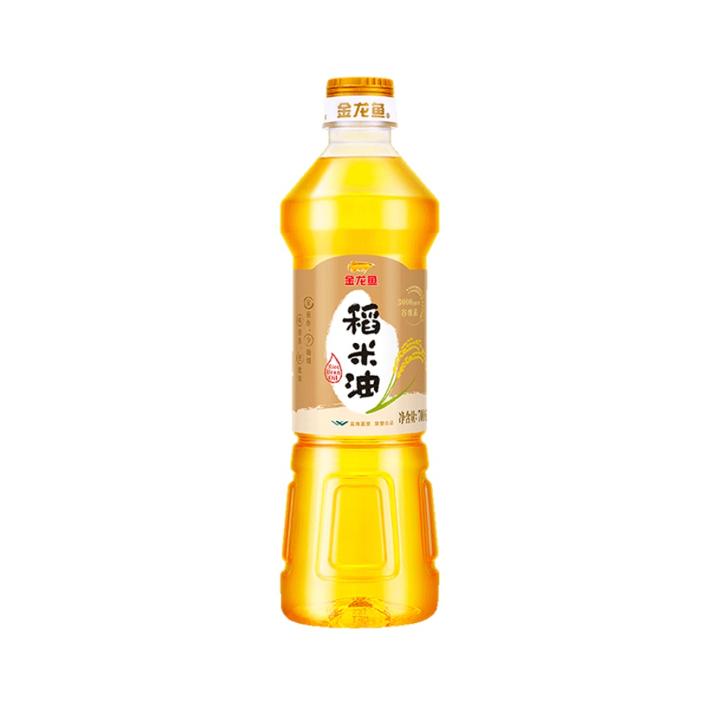 金龙鱼优+稻米油700ml/瓶富含谷维素植物甾醇米糠油 食用油 - 图0