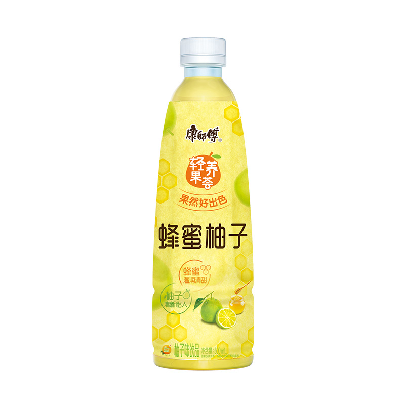 康师傅轻养果荟蜂蜜柚子饮料500ml*15瓶整箱果汁饮品宅家囤货-图2