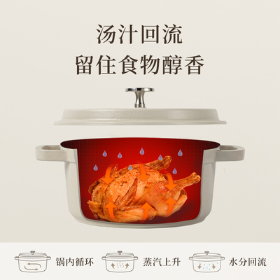 卡罗特珐琅锅法式经典持久不粘