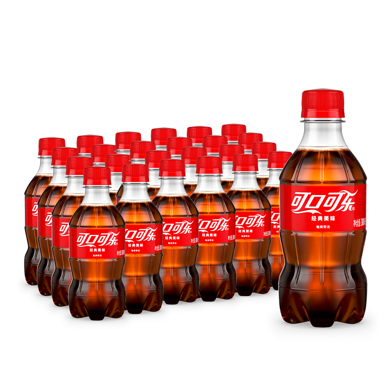 Coca-Cola 可口可乐 碳酸饮料迷你300mlx24瓶 24.9包邮  （详情页入会领6卷）