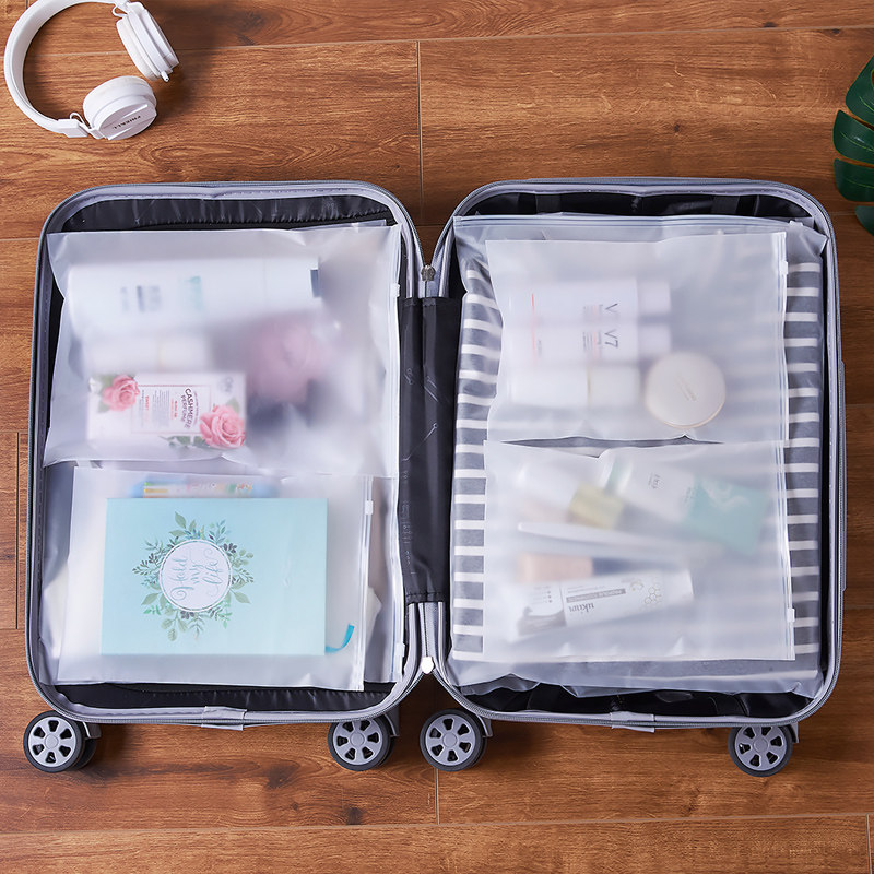 千屿旅行收纳袋透明衣服整理袋行李箱衣物密封防水包分装袋12件套,淘宝优惠券,粉丝福利购,淘宝优惠卷