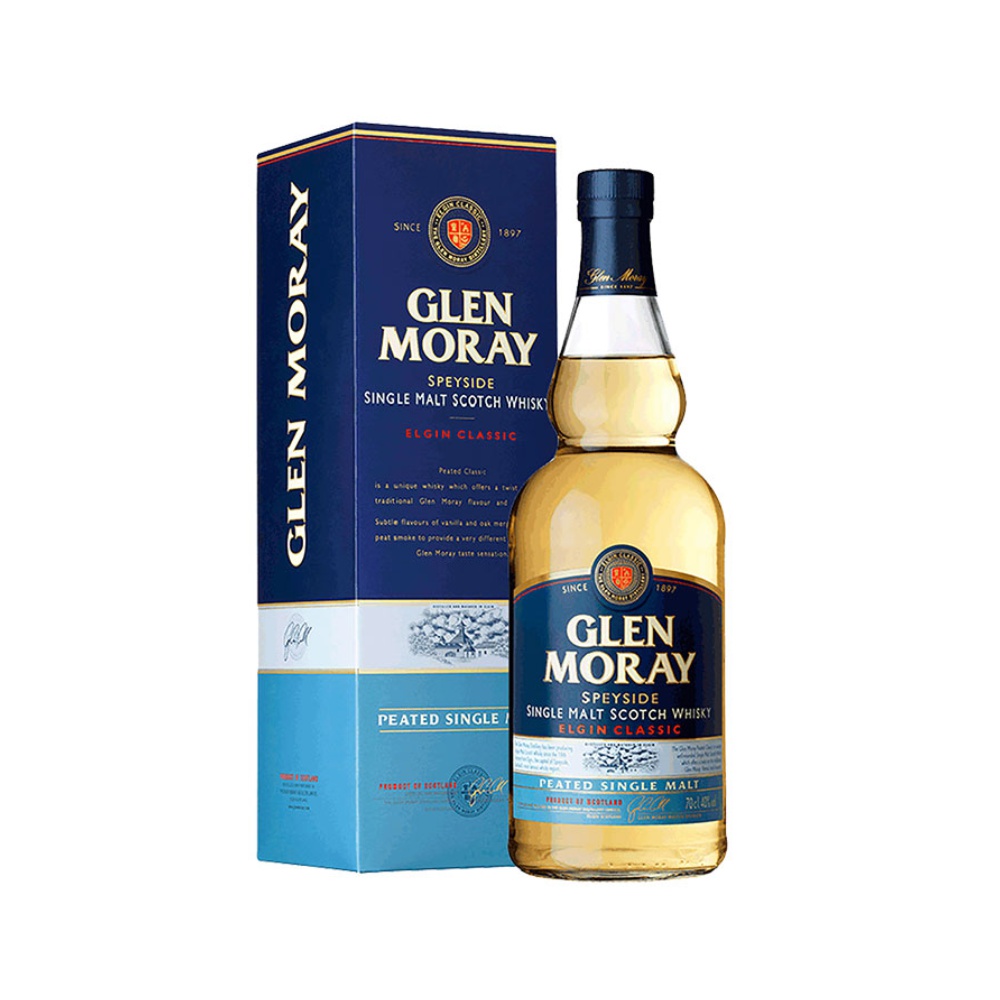 Glen Moray 格兰莫雷苏格兰单一麦芽威士忌泥煤味700ml*1瓶洋酒 - 图0