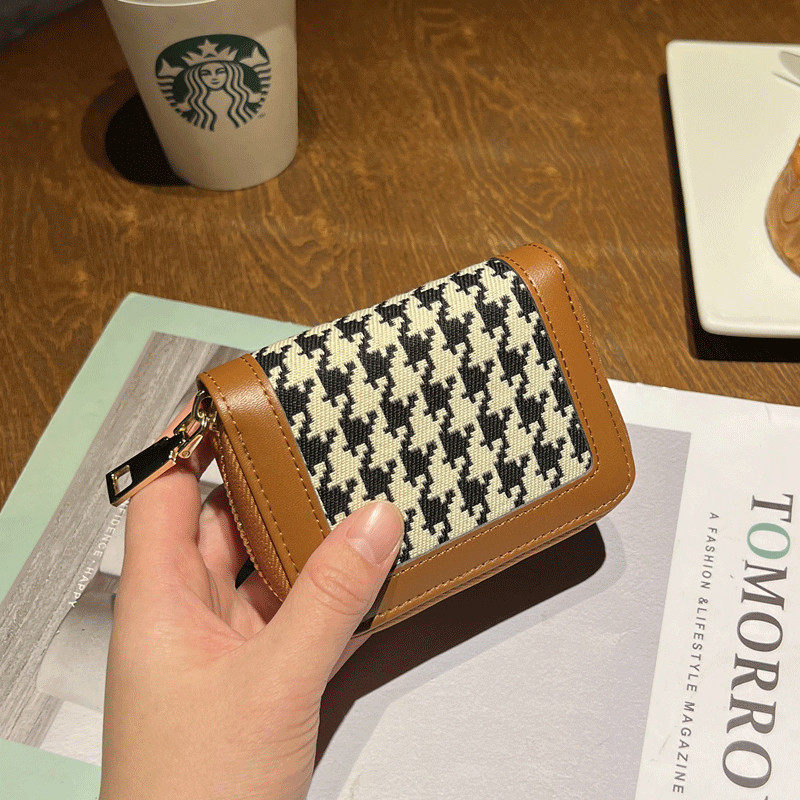 格子卡包女士防消磁证件位大容量驾驶证套卡片包高档防盗刷卡夹,淘宝优惠券,粉丝福利购,淘宝优惠卷