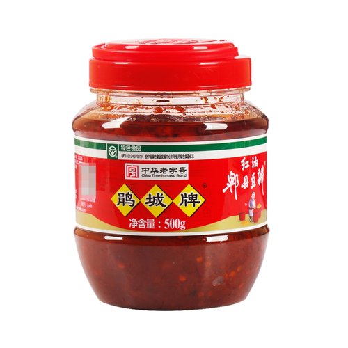 鹃城牌红油郫县豆瓣酱500g*1瓶四川炒菜专用川菜调味品 - 图0