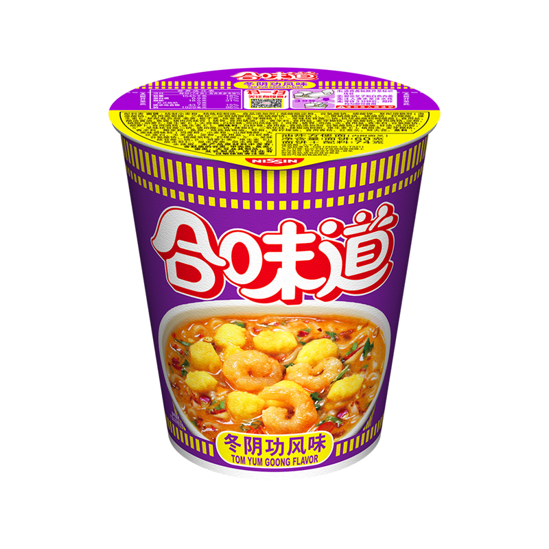 NISSIN/日清合味道冬阴功零食泡面74g×1杯食品面皮速食面条-图0