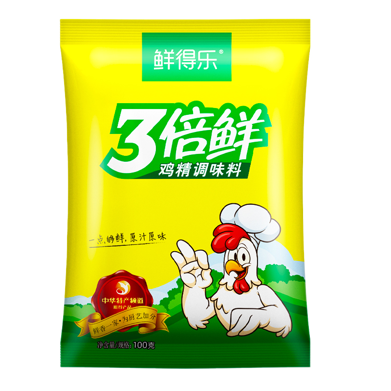 包邮鲜得乐鸡精3倍鲜100g鸡精调味料调味品代味精家用厨房调味料 - 图2