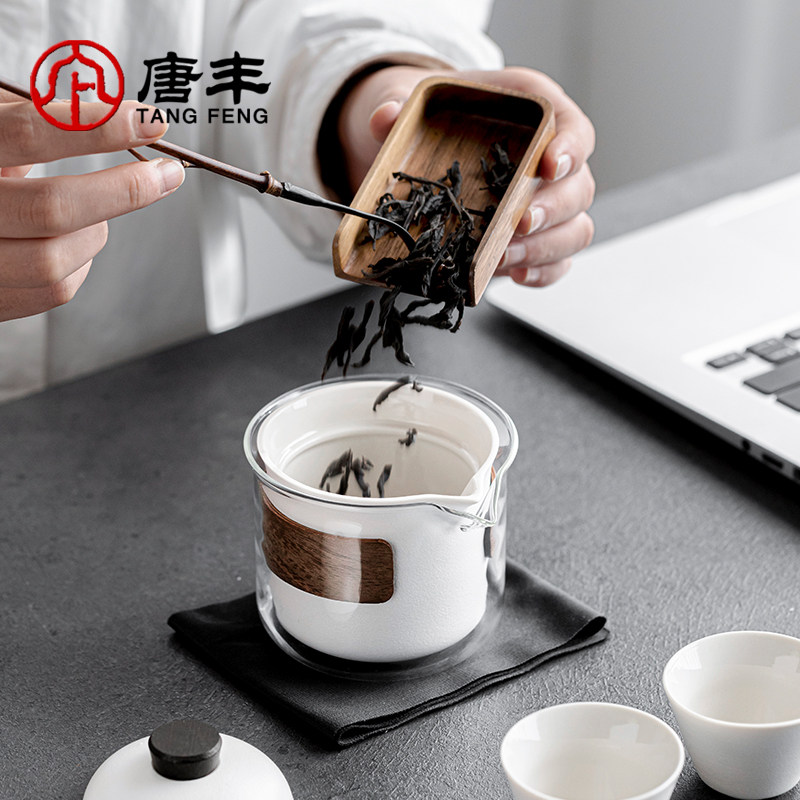 唐丰便携式旅行茶具套装快客杯一壶两杯一人独饮随身茶壶户外露营,淘宝优惠券,粉丝福利购,淘宝优惠卷