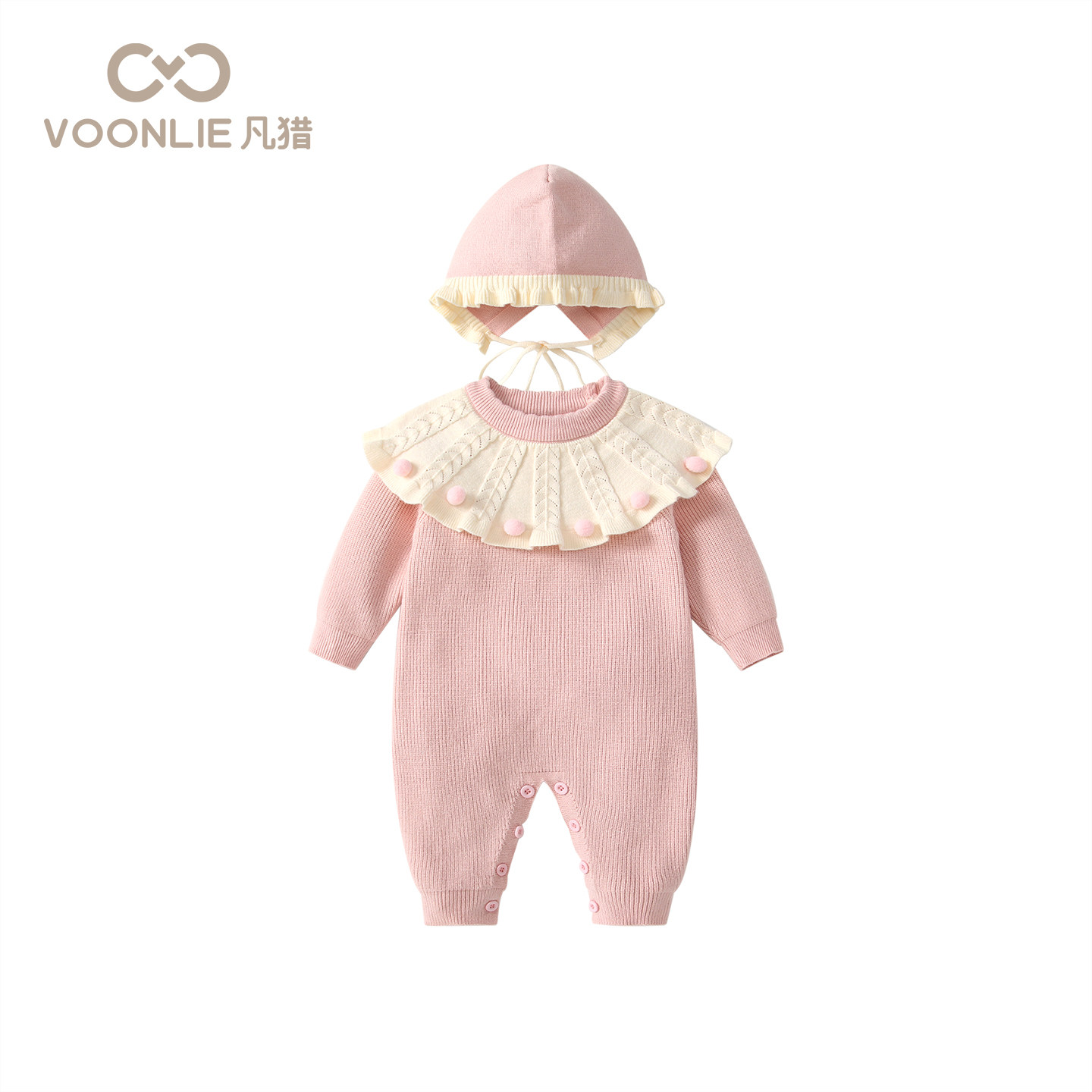 凡猎婴儿衣服秋装新生女宝宝连体衣针织毛衣公主满月百天哈衣春秋,淘宝优惠券,粉丝福利购,淘宝优惠卷