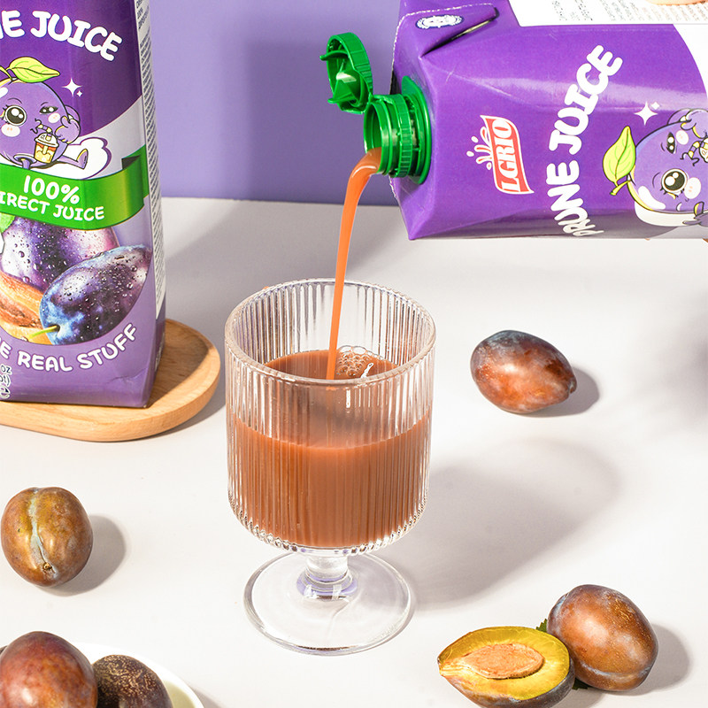 欧洲原装进口莱果仕100%NFC西梅汁解腻大餐救星果蔬汁饮料1L*3盒