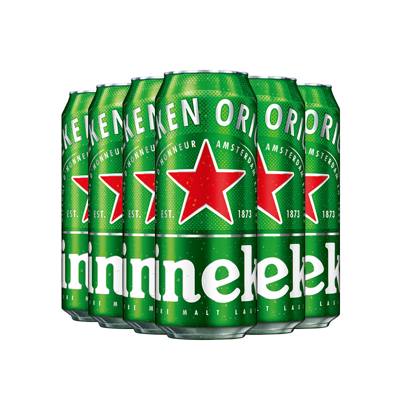 喜力Heineken拉罐啤酒500ml*3罐*2组分享装