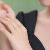 Jinzhifu 2026 new pure gold love ring