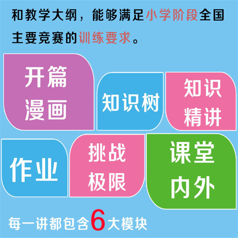 高思学校竞赛数学课本一年级二年级三四五六年级上下册数学导引 - 图0