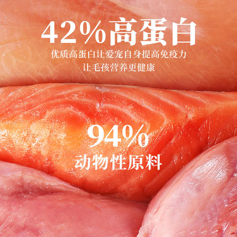 宠熙H42低温烘焙猫粮全价全阶段成猫幼猫粮鲜肉配方1.5kg*1袋 - 图2