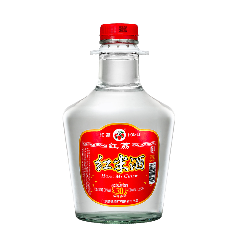 红荔牌顺德红米酒清雅白酒30度5斤装2.5L泡水果青梅酒自酿粮食酒 - 图0