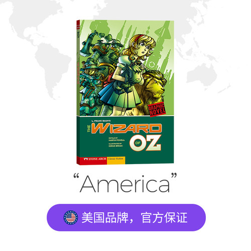 绿野仙踪英文原版 THE WIZARD OF OZ 绿野仙踪 全彩漫画英文小说 - 图3