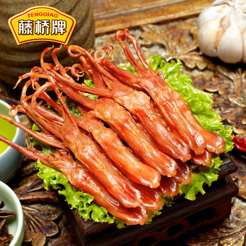 藤桥牌香辣鸭舌头鸭肉卤味特产小吃网红休闲零食 - 图2
