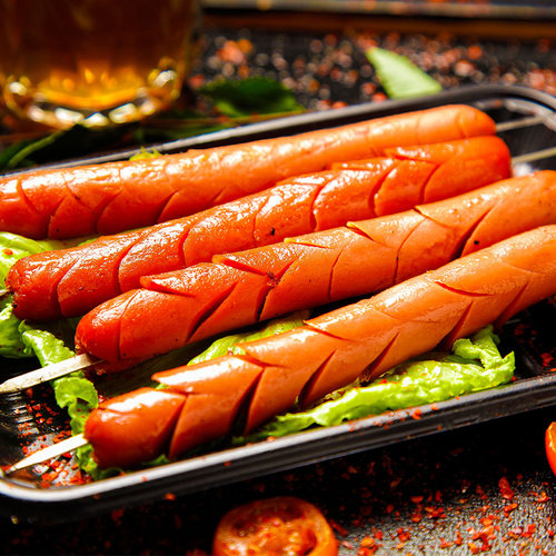 雨润黑猪皇火腿肠240g*2袋休闲速食肉类小吃泡面搭档零食夜宵即食 - 图3