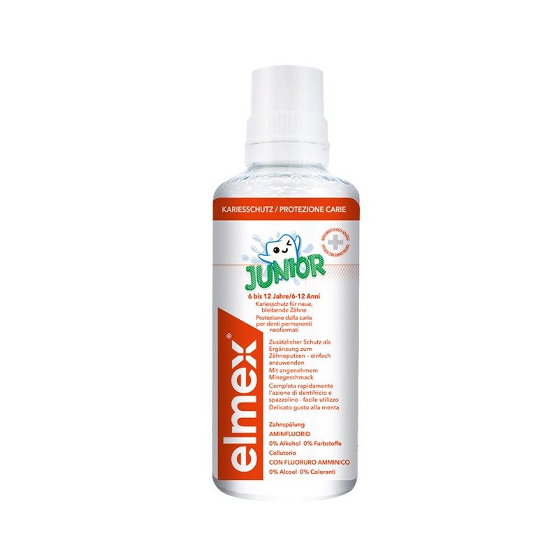 elmex艾美适6-12岁少儿漱口水酒精 天猫超市漱口水