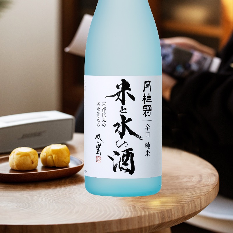 月桂冠牌米与水纯米清酒（发酵酒）720ml辛口纯米日本原装进口 - 图0