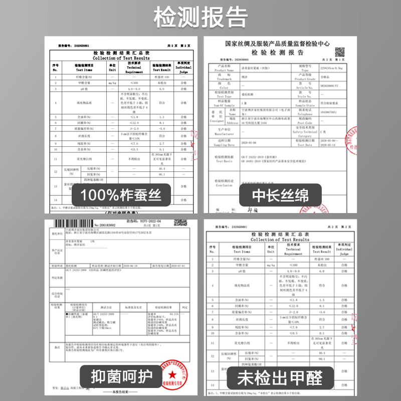 天猫超市博洋蚕丝夏凉被空调被子母被春秋被芯儿童可水洗夏季薄款结婚正品3