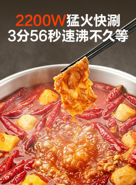 苏泊尔有钛电火锅6L可拆洗1个