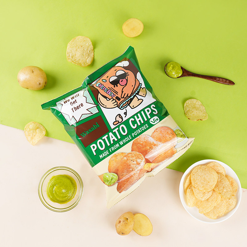 马来西亚进口薯袋仔芥末味薯片60g*5网红薯片办公室零食小吃,淘宝优惠券,粉丝福利购,淘宝优惠卷