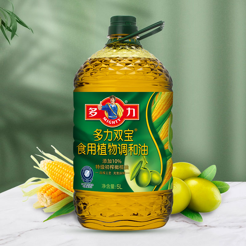 多力雙寶添加10%特級初榨橄欖油5L橄欖油食用植物調和油_天貓超市_糧油調味_速食_干貨_烘焙