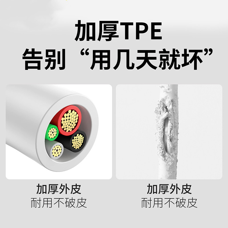 倍思数据线三合一充电线一拖三快充适用苹果安卓type-c通用多功能-图1