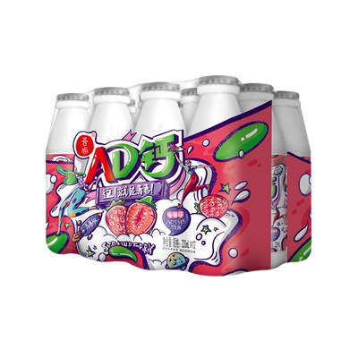 草莓味国潮AD钙奶含乳饮料