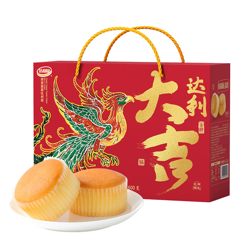 达利园糕点蛋糕蛋香味600g（凤凰大吉达利礼盒）休闲零食即食代餐