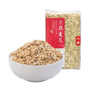 人民食品生燕麦片400g原味麦片非即食燕麦粥需煮燕麦米五谷杂粮