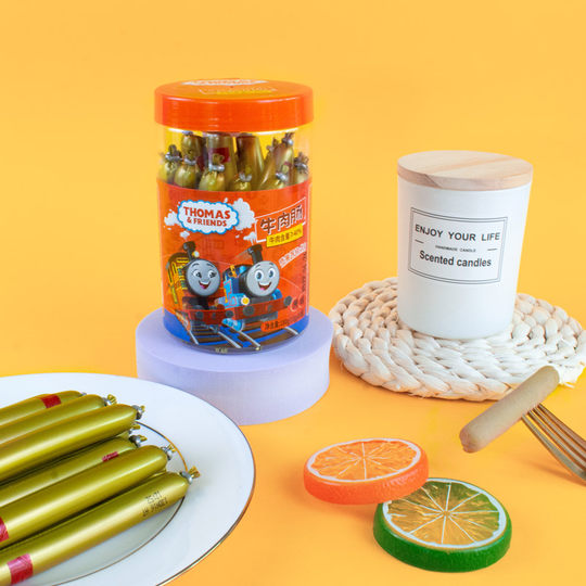 托马斯原味牛肉肠宝宝零食火腿肠儿童牛肉肠即食香肠桶装