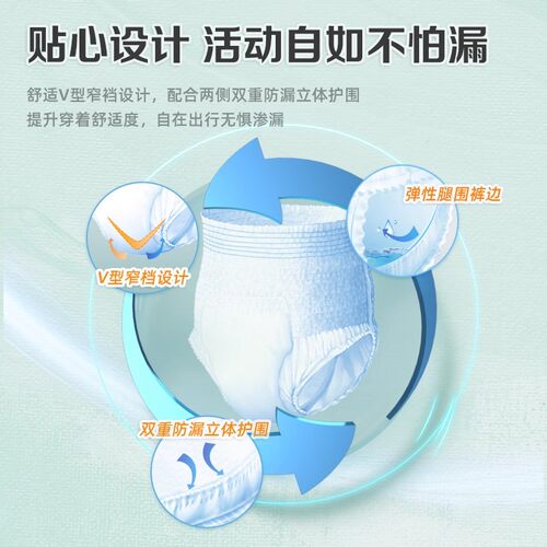 康福瑞成人拉拉裤内裤型纸尿裤XL码12片*6包老人尿不湿男女通用 - 图2