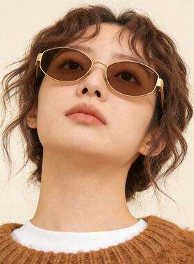 蔻驰复古金属风男女同款太阳镜