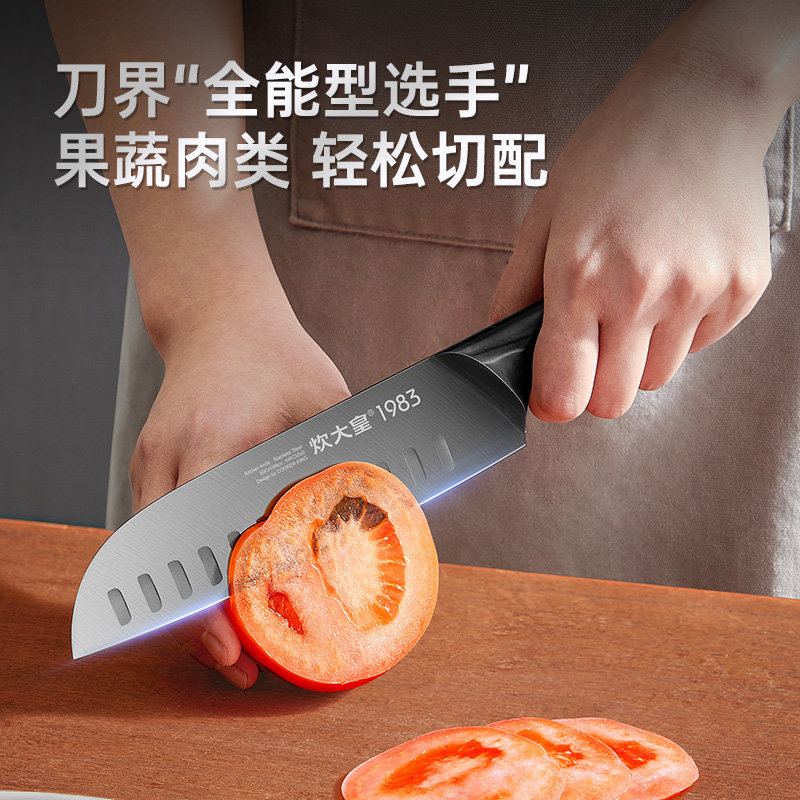 炊大皇菜刀家用厨房切片刀砍骨刀厨师专用全套刀具水果刀高档送礼,淘宝优惠券,粉丝福利购,淘宝优惠卷
