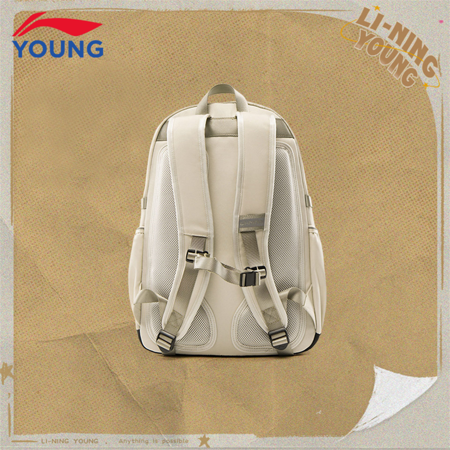 Li-Ning lightweight large-capacity backpack for children and teenagers