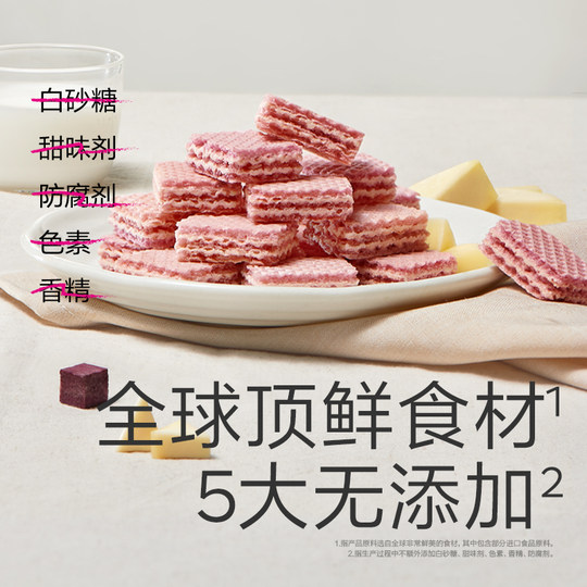 Photosynthetic Planet 3x Biscuits en gaufrettes au lait et au calcium